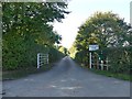 Gateway and drive to Moor End Farm