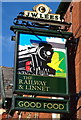 Sign for the Railway & Linnet, Middleton Junction