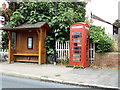 TL8629 : Bus Shelter & Telephone Box by Geographer