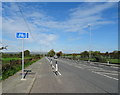 Segregated cycle lane on Hollin Lane (A6046)
