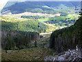 SH7208 : View from the forestry road above Cwm Deri by John Lucas