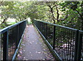 Sirhowy River footbridge south of Wyllie