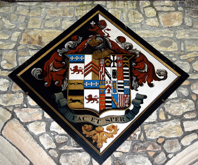Hatchment, St Peter and St Paul's church, Bolton-by-Bowland