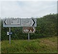 Road signs, Bantham Cross