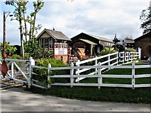 TQ8833 : Tenterden Railway Station and Signal Box, Kent and East Sussex Railway by G Laird
