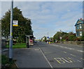 Bus stop and shelter on Burnley Road (A682), Goodshaw