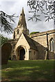 South face and spire of St John the Baptist Church