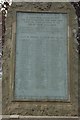NZ3862 : First World War plaque, Cleadon war memorial by Graham Robson