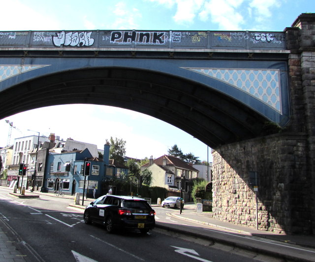 North side of Cheltenham Road railway bridge, Bristol