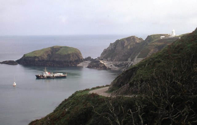 Our transport awaits - Lundy Island