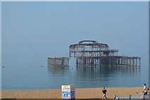 TQ3003 : West Pier (remains of) by N Chadwick