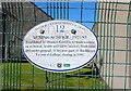 Sign on gate, Buckhaven