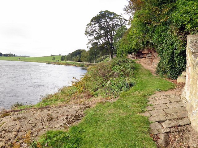 Riverside path near Ladykirk House