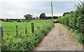 Farm road with footpath