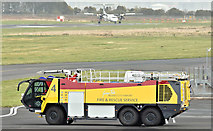 J3775 : New fire appliance, Belfast City Airport (October 2018) by Albert Bridge