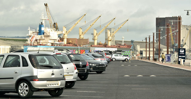 Car park, HMS "Caroline", Belfast (October 2018)