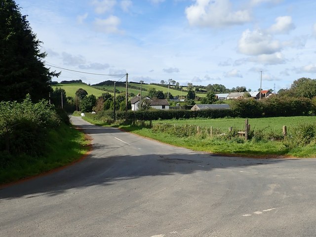 Monog Road at its junction with... © Eric Jones :: Geograph Britain and ...