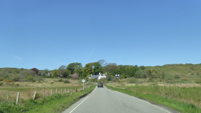 B844 heading west from Balvicar
