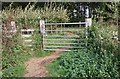 Gate on footpath