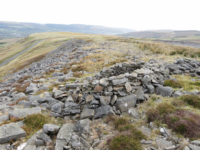 Stone circle on Mynydd Cefn-y-gyngon © Gareth James :: Geograph Britain ...