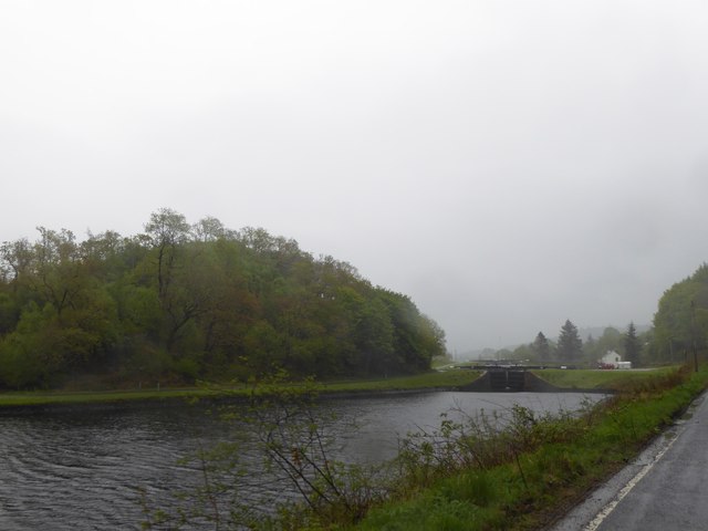 Approach to Dunardry Locks on the Crinan Canal