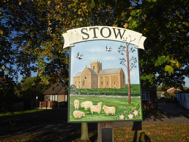 The village sign at Stow