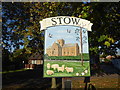 The village sign at Stow