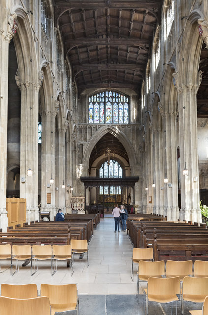 Interior, St John the Baptist church, Cirencester