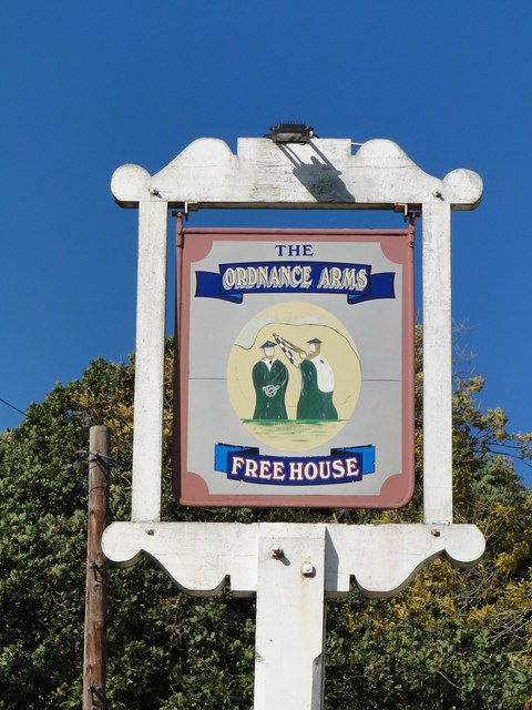 The sign of The Ordnance Arms, Guist