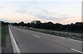 A46 northbound in the evening