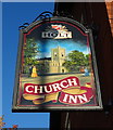 Sign for the Church Inn