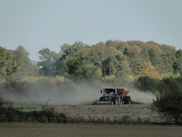 Stirring up the dust, on Park Farm