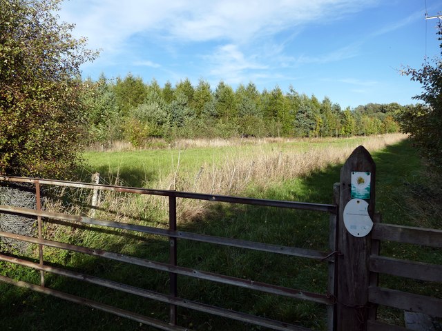 Gate to a grass field