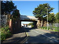 SD9003 : Railway bridge over Drury Lane, Chadderton, Oldham by JThomas