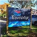 Sign for the Oldham Chadderton Travleodge