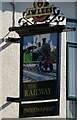 Sign for the Railway Hotel, Royton