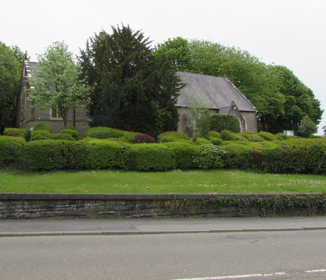West side of St David's Church, Fleur-de-lis