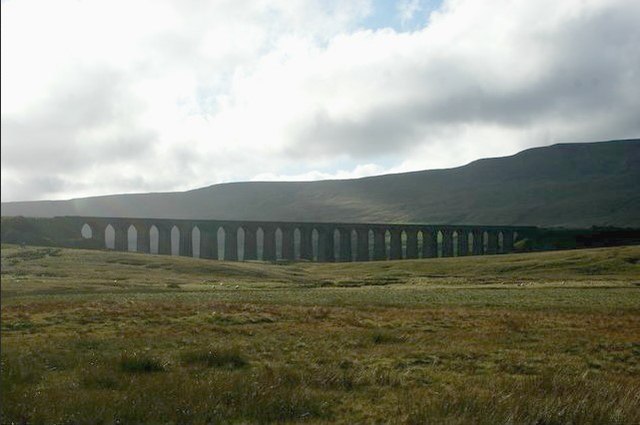 View of Ribblehead Viaduct from the layby on Blea Moor Road