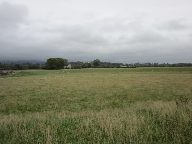 View towards Alloa from the bank of the River Forth