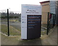 West Rhyl Primary Care Centre name sign, Elwy Street, Rhyl