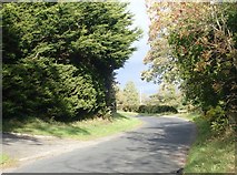 J2533 : Final bend in Kinghill Road before reaching Cabra Crossroads by Eric Jones