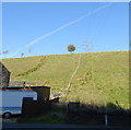 Hillside grazing, Trough Gate