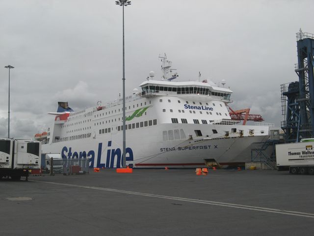 Stena Superfast X in dock