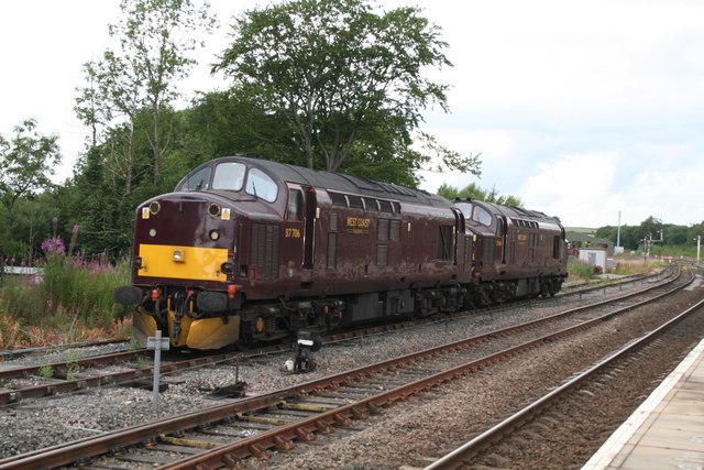 Class 37 locos at Hellifield