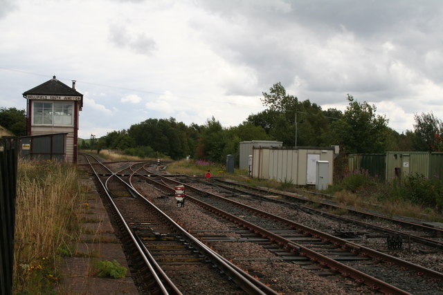 Hellifield South Junction and signal box