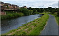 Towpath along the Leeds and Liverpool Canal at Hapton