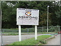 TR0143 : Ashford Rugby Football Club sign by Geographer