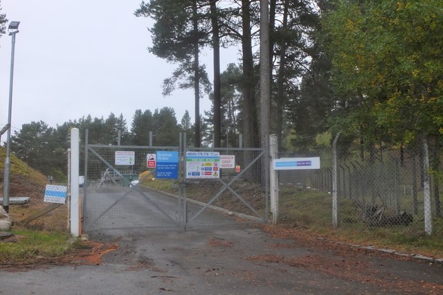 Entrance gate, Newtonmore sewage works