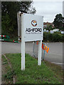 TR0143 : Ashford Rugby Football Club sign by Geographer