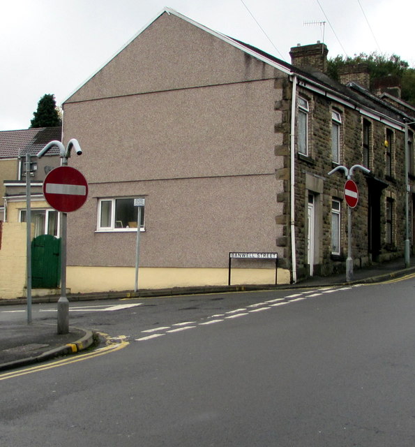No Entry signs, Banwell Street, Morriston, Swansea